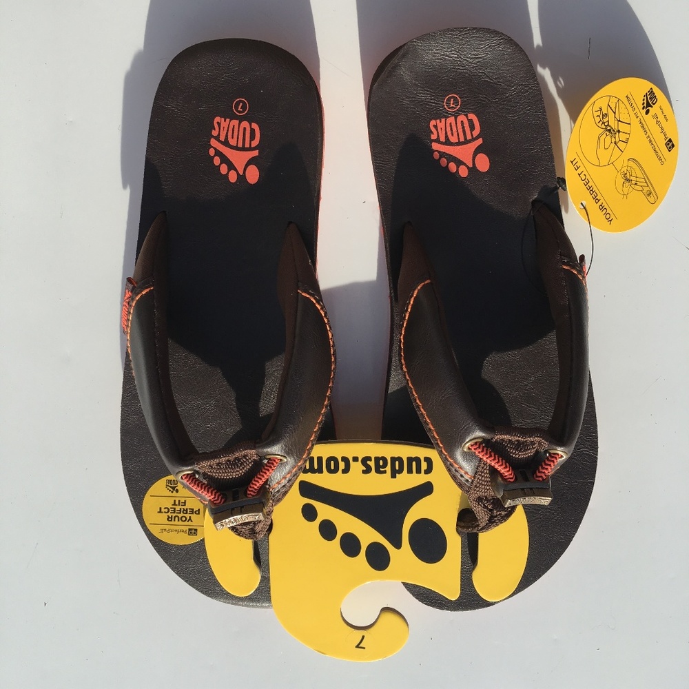 Cudas women Warwick Flip Flop sandals  dark brown